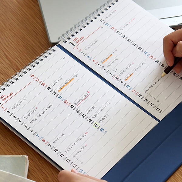 2026 루나 옛날 2달 음력 탁상 달력 (절기 데스크 캘린더)