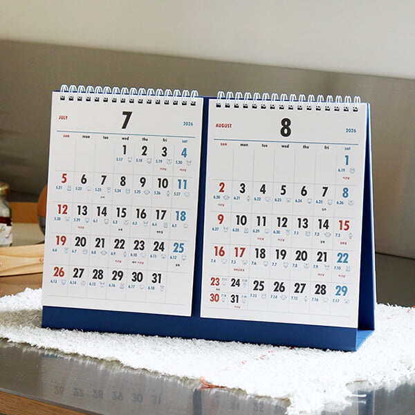 2026 루나 옛날 2달 음력 탁상 달력 (절기 데스크 캘린더)