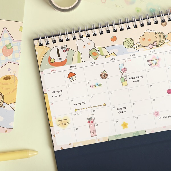 2026 보니 캘린더 (14개월 탁상달력)