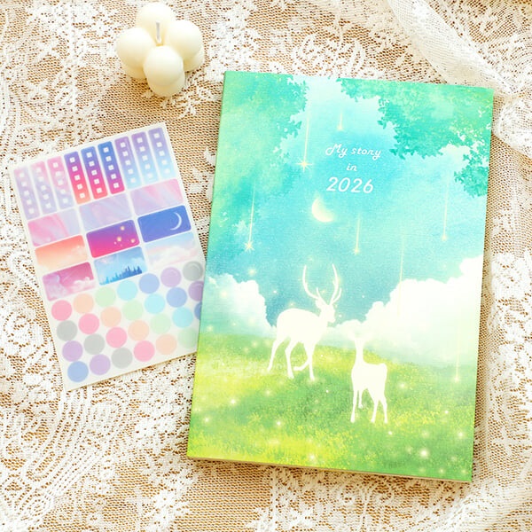 [예스24배송] 2026 마이스토리 다이어리 v11 (날짜형) + 일정관리스티커