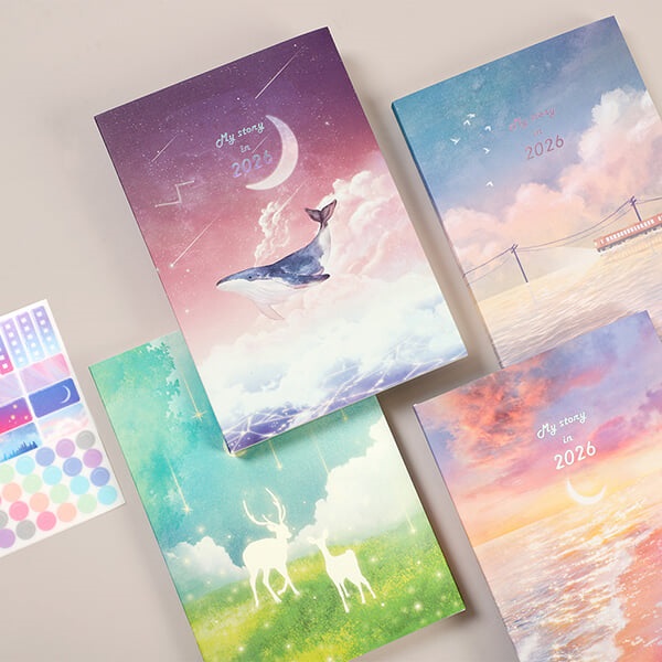 [예스24배송] 2026 마이스토리 다이어리 v11 (날짜형) + 일정관리스티커