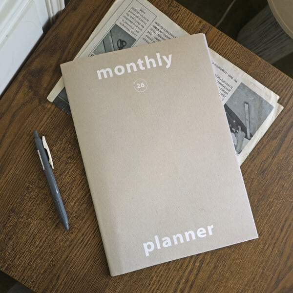 오첵 2026 날짜형 먼슬리플래너 A4