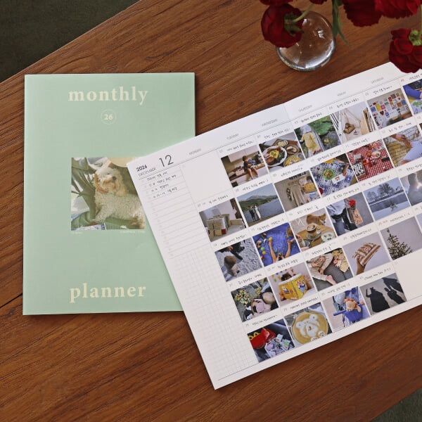 오첵 2026 날짜형 먼슬리플래너 A4