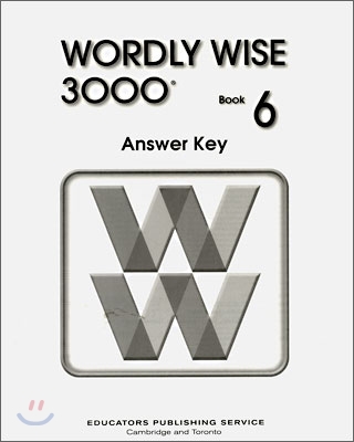 Wordly Wise 3000 : Book 6 Answer Key (Paperback, 2nd Edition )