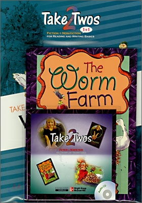 [중고] Take Twos Grade 1 Level F-3: Earthworms / The Worm Farm (Paperback 2권 + Workbook 1권 + CD 1장)