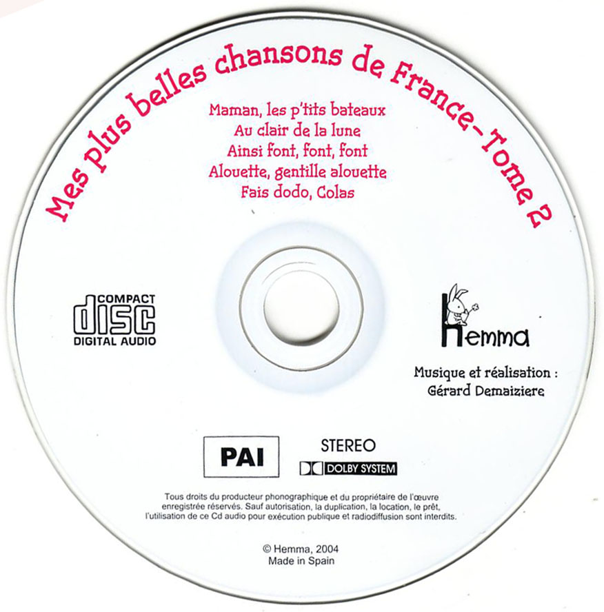 Mes plus belles chansons de France Tome 2 with CD