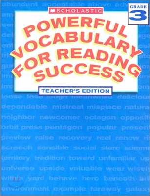 Powerful Vocabulary For Reading Success Grade 3 : Teacher&#39;s Book