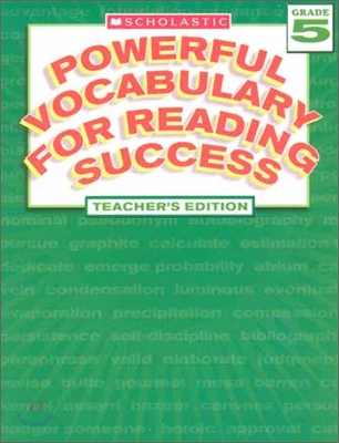 Powerful Vocabulary For Reading Success Grade 5 : Teacher's Book