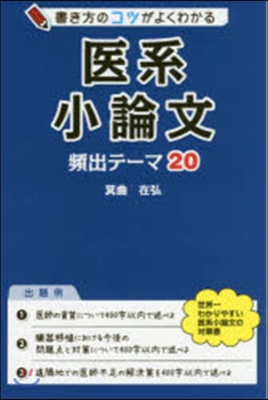 書き方のコツがよくわかる醫系小論文頻出テ