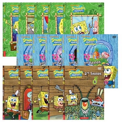 DVD 보글보글 스폰지밥 시즌 1집+2집+3집 15종세트 SpongeBob SquarePants