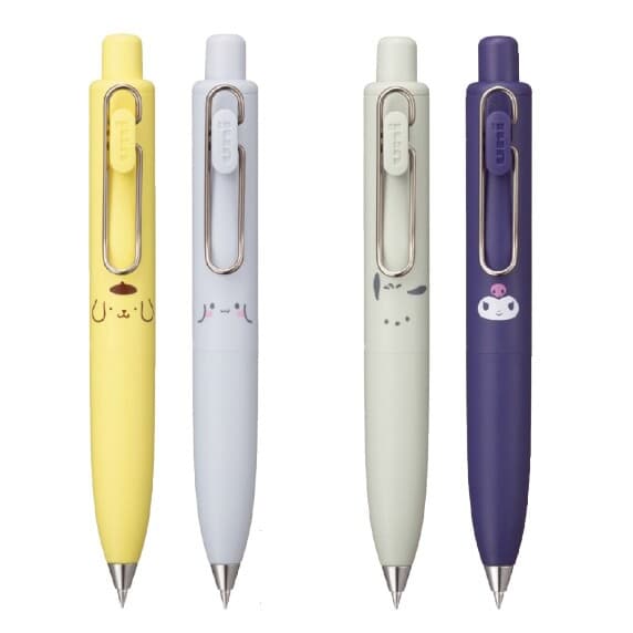 문구도매 유니 유니볼원P X 산리오 캐릭터즈 0.38MM 0.5MM 한정판 이니셜각인 레이저각인