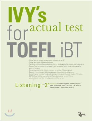 IVY&#39;s actual test for TOEFL iBT Listening Level 2