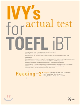 IVY&#39;s actual test for TOEFL iBT Reading Level 2