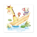 유니디자인 7500넌슬립대 기린과쥐NS-04 목욕탕 미끄럼방지 스티커