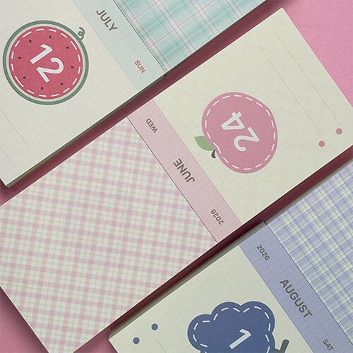 2026 체크 앤 후르츠 365 일력