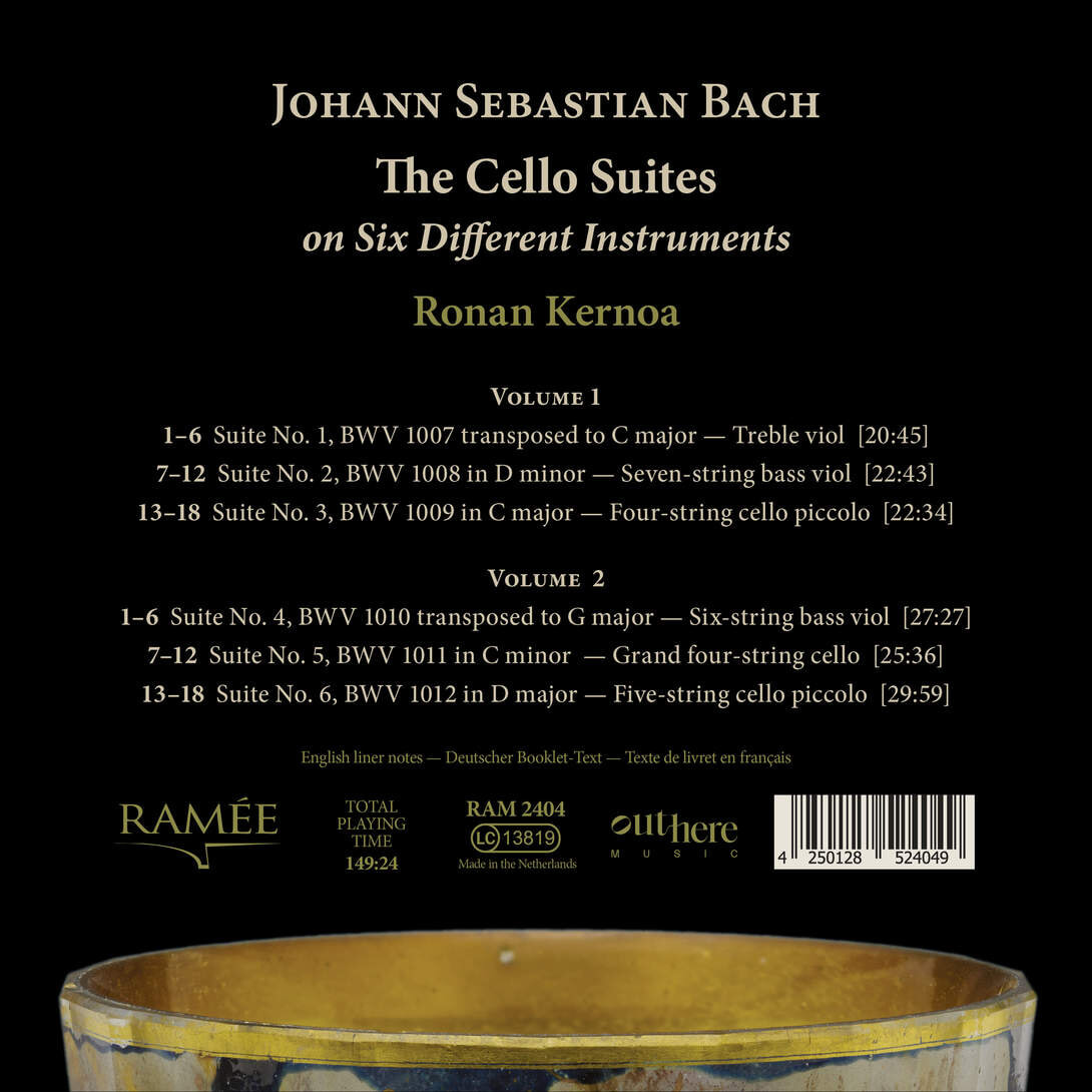 Ronan Kernoa 바흐: 여섯 악기로 연주하는 무반주 첼로 모음곡 전곡 (Bach: The Cello Suites on Six Different Instruments)