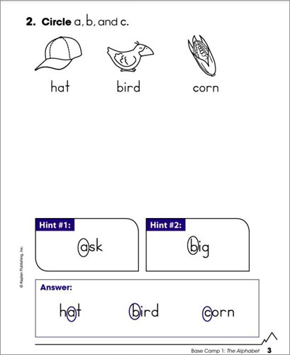 Score! Mountain Challenge : Language Arts Workbook : Grade K/1