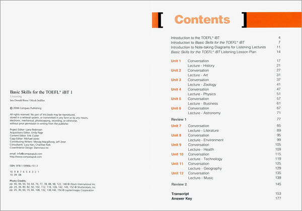 Basic Skills for the TOEFL iBT Listening 1