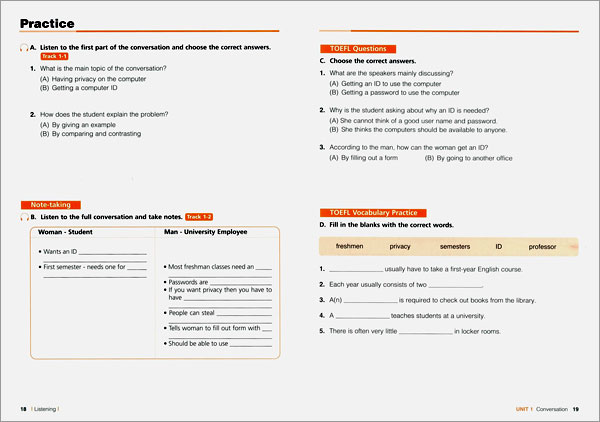 Basic Skills for the TOEFL iBT Listening 1