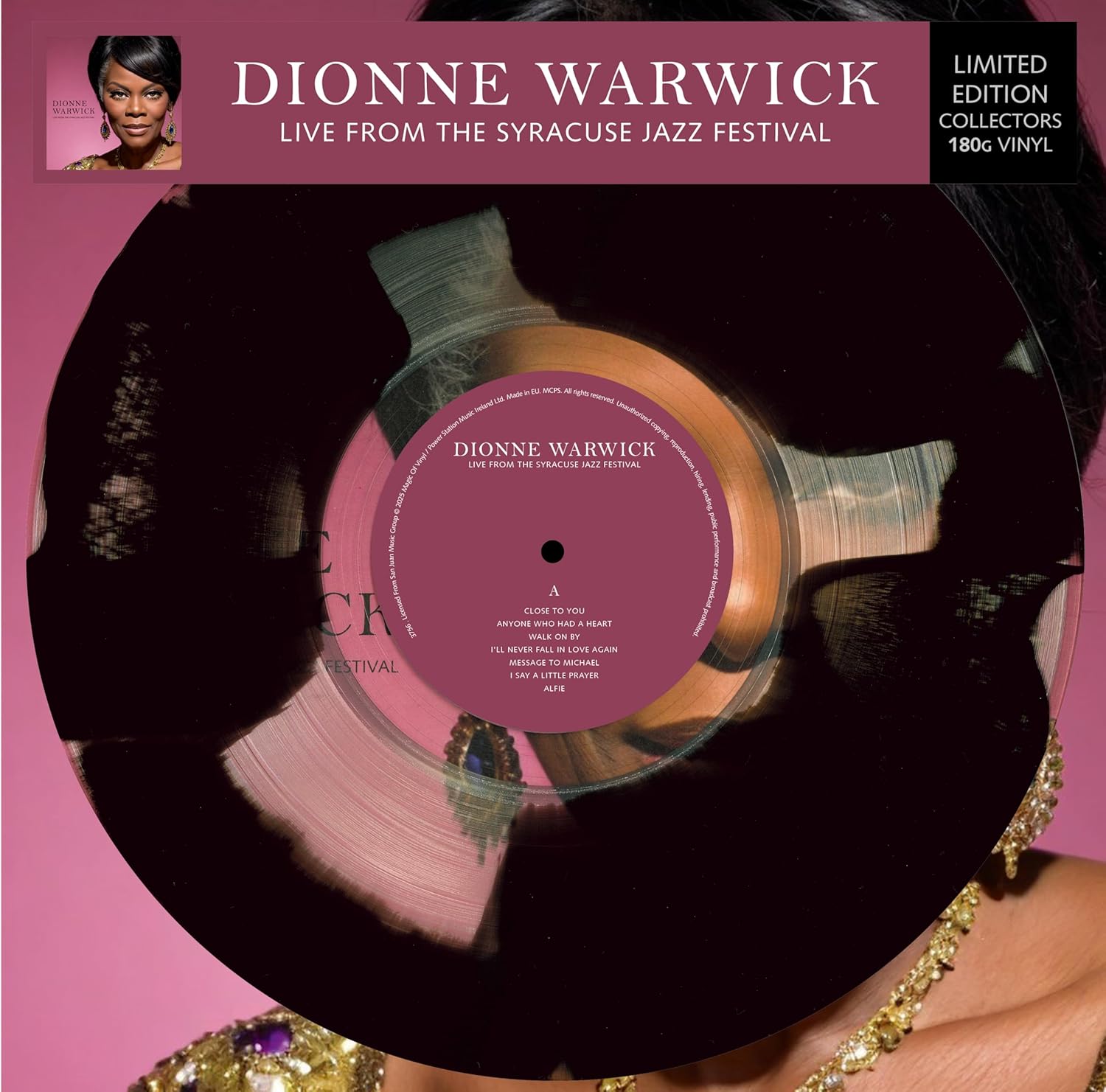 Dionne Warwick (디온 워윅) - Live From The Syracuse Jazz Festival [블랙 & 투명 컬러 LP]