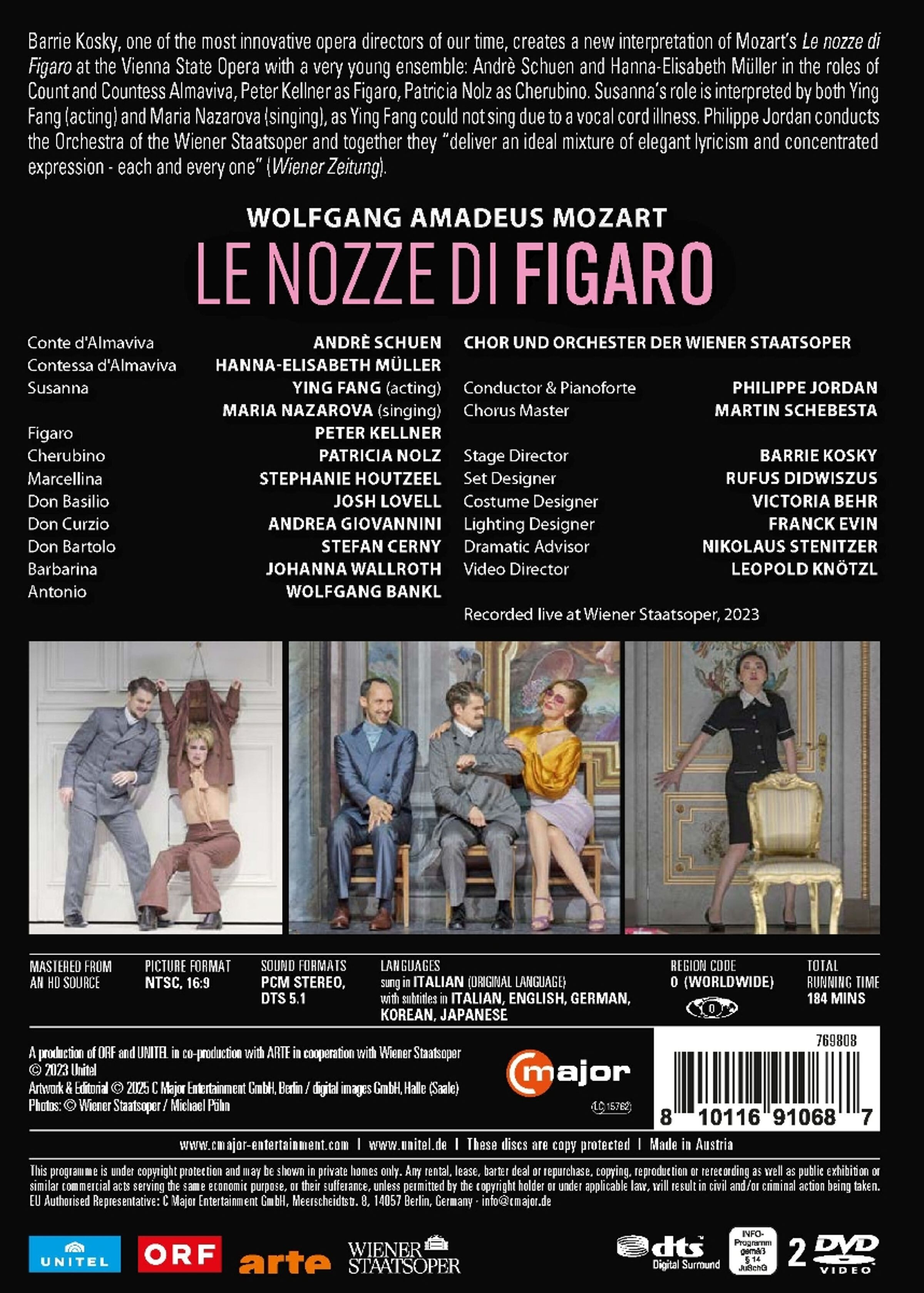 Philippe Jordan 모차르트: 오페라 `피가로의 결혼` (MOZART: LE NOZZE DI FIGARO (WIENER STAATSOPER 2023)