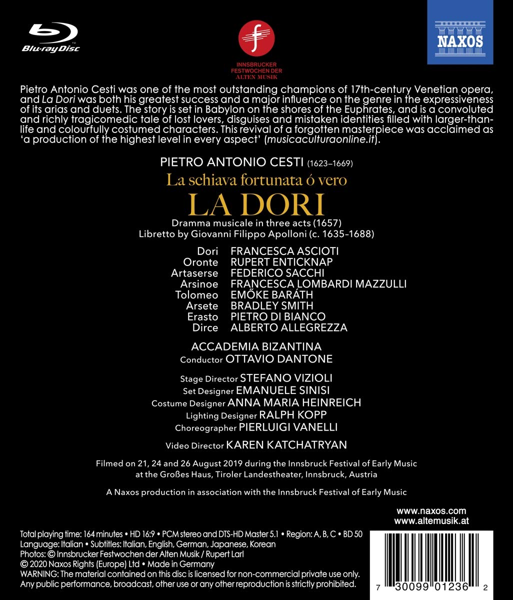 Ottavio Dantone 체스티: 오페라 `라 도리` (Cesti: La Dori)