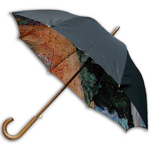 [ART] Hello RainCats 고흐_측백나무와 밀밭(W) 이중자동 우산