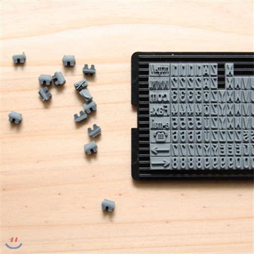 Shiny DIY 스탬프 S-624 활자판 4mm(alphabet)