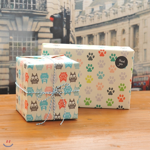 왈가닥스 soft wrapping paper 포장지