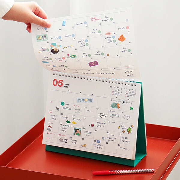 (26-27)기본 2년 탁상 달력(26년 1월~27년 12월)