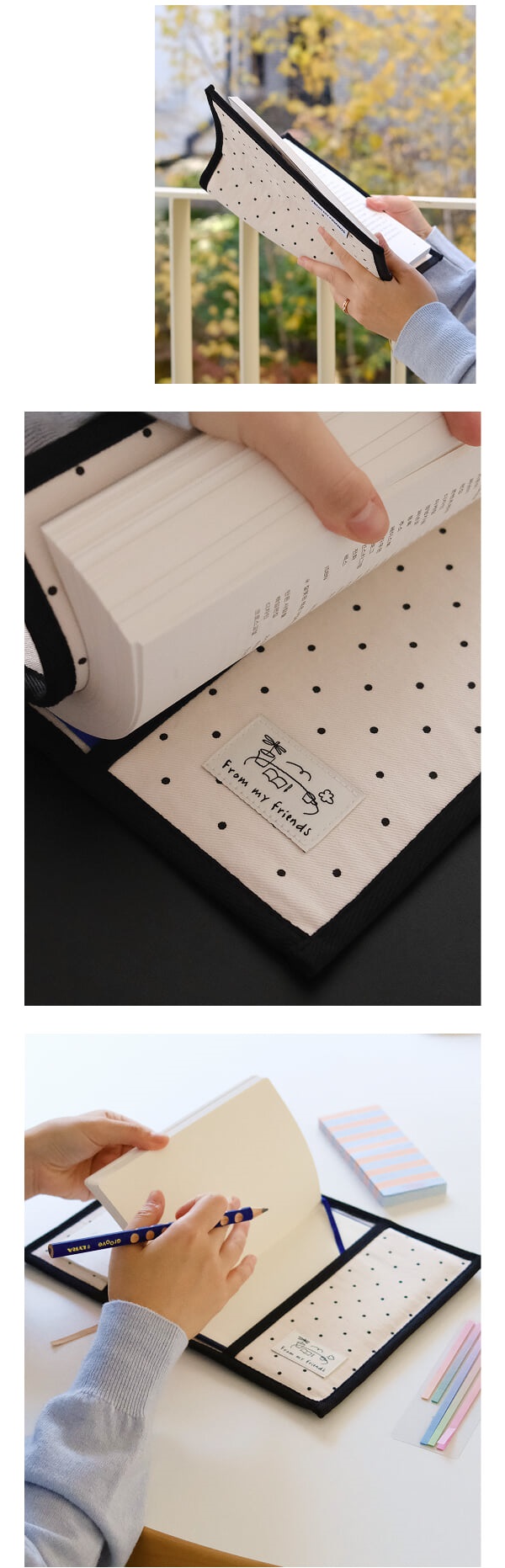 프레임 북커버 ( 폴카 도트 )