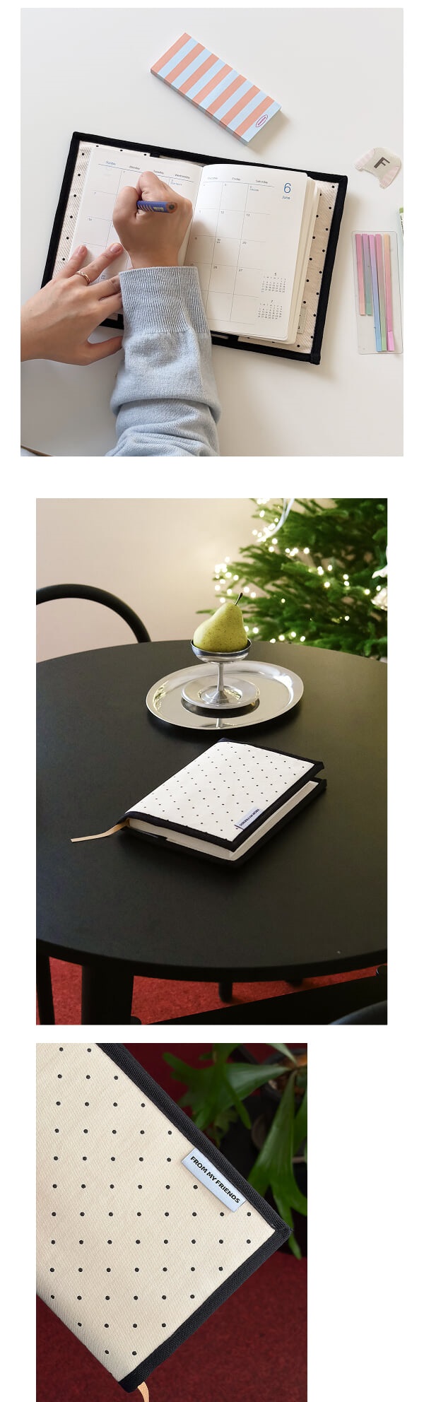 프레임 북커버 ( 폴카 도트 )