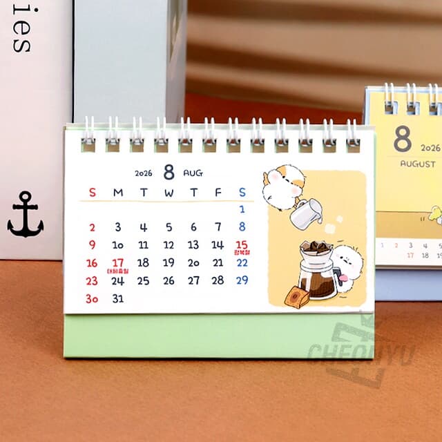 [쓰임] 오목눈이 2026 미니 탁상 캘린더