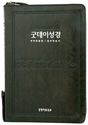 개역한글판 굿데이성경 컬러 해설찬송가(중,합본,색인,가죽,지퍼,주석)(13*19)(검정)