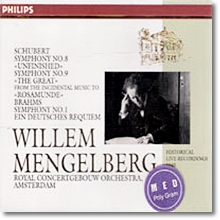 Willem Mengelberg - Schubert : Symphonies Nos, 8&amp;9, Rosamunde, etc. (3CD/미개봉/dp3563)