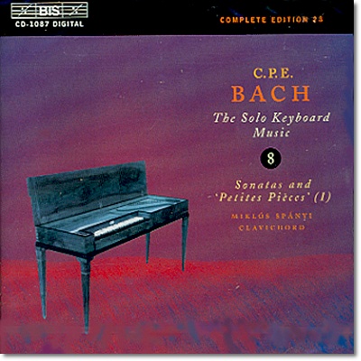 Miklos Spanyi 칼 필립 엠마누엘 바흐: 솔로 키보드 음악 8집 (C.P.E. Bach: The Solo Keyboard Music)