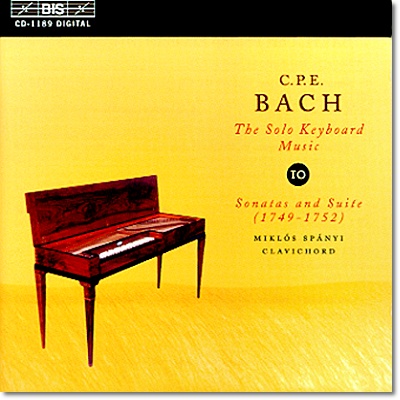 Miklos Spanyi 칼 필립 엠마누엘 바흐: 솔로 키보드 음악 10집 (C.P.E. Bach: The Solo Keyboard Music)