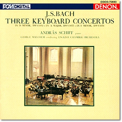 Andras Schiff 바흐: 피아노 협주곡 1번 4번 5번 (Bach: 3 Keyboard Concertos  BWV1052, BWV1055 , BWV1056)