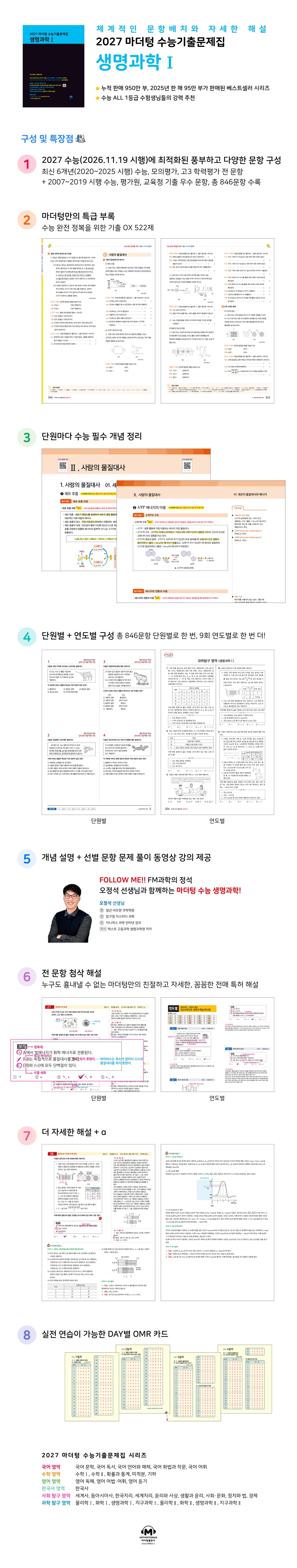 상세이미지_2027 마더텅 수능기출문제집 생명과학1