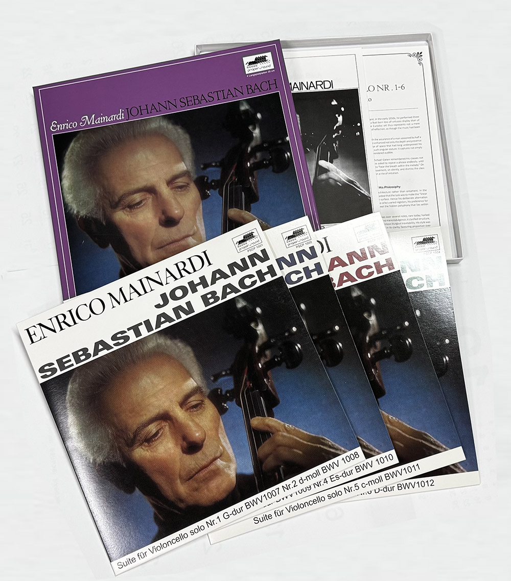 Enrico Mainardi 바흐: 무반주 첼로 모음곡 전곡 (Bach: Cello Suites BWV 1007–1012) [4LP]