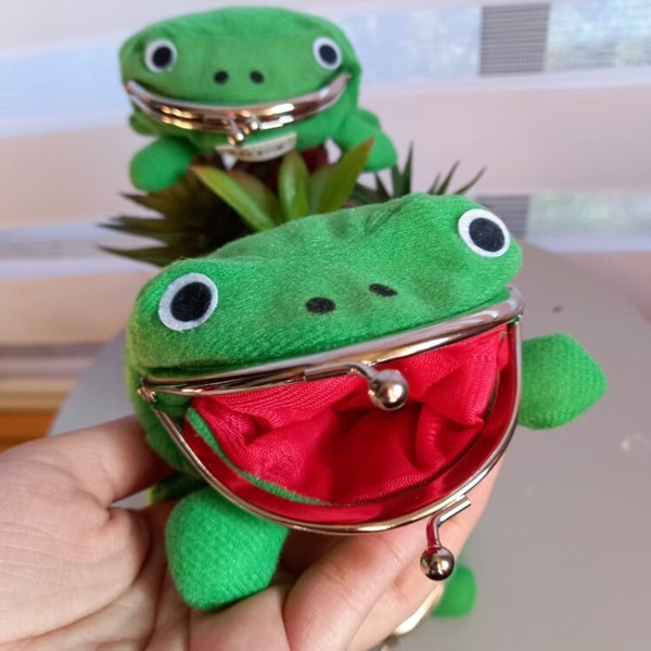 개구리 동전 지갑 미니 파우치 케이스 애니메이션 나루토 인형 용돈 동전 지갑 쓸데없는 친구 커플 우정 선물 일본 여행 아이템