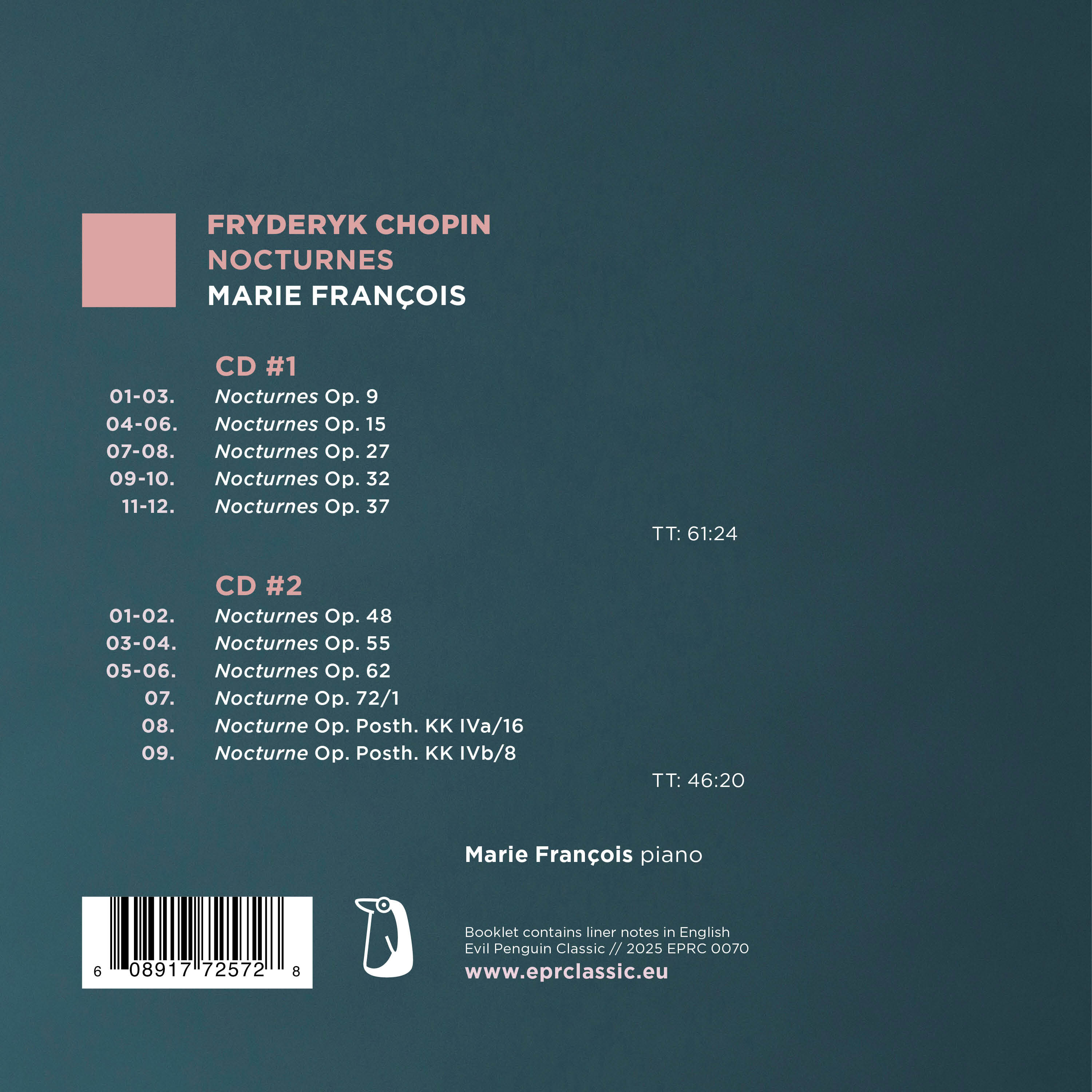 Marie Francois 쇼팽: 녹턴 작품집 (Chopin: Nocturnes)