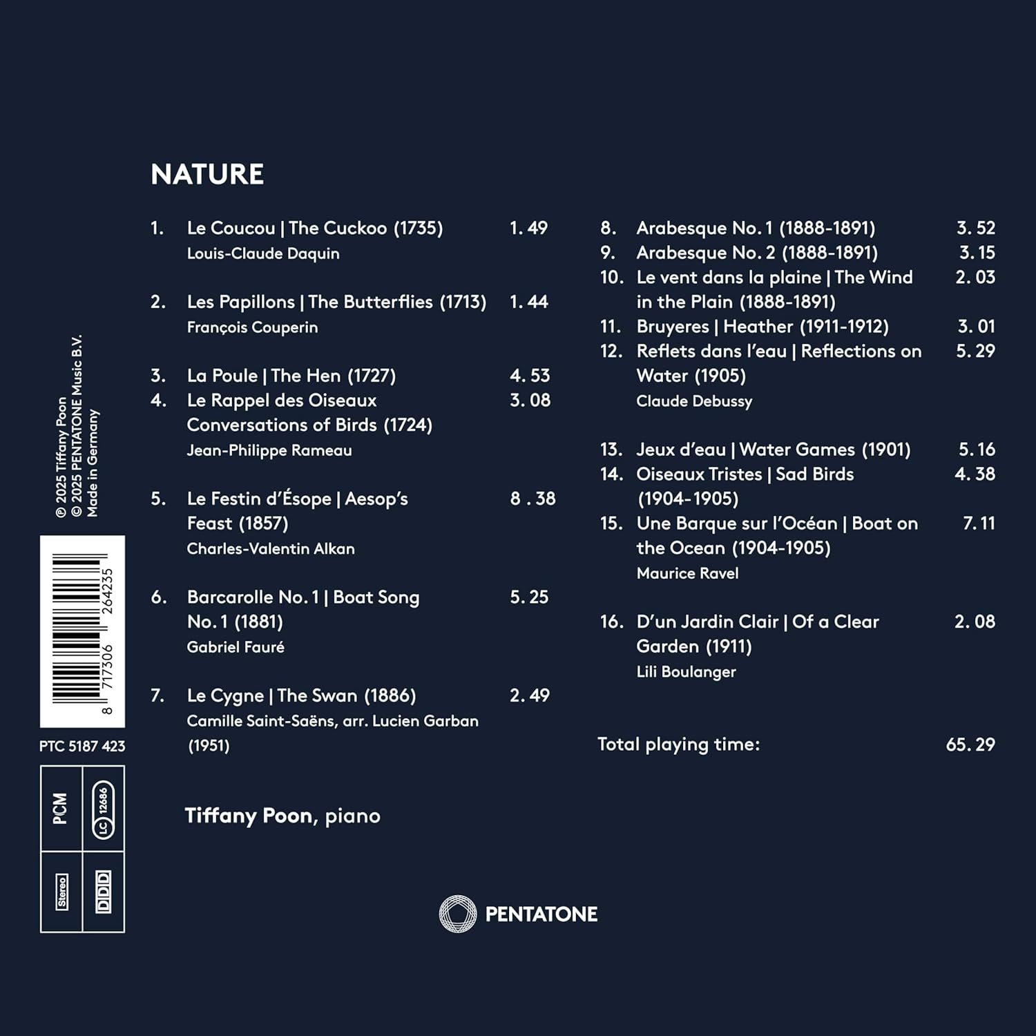 Tiffany Poon (티파니 푼) - 피아노 작품 연주집 (Nature) [2LP]