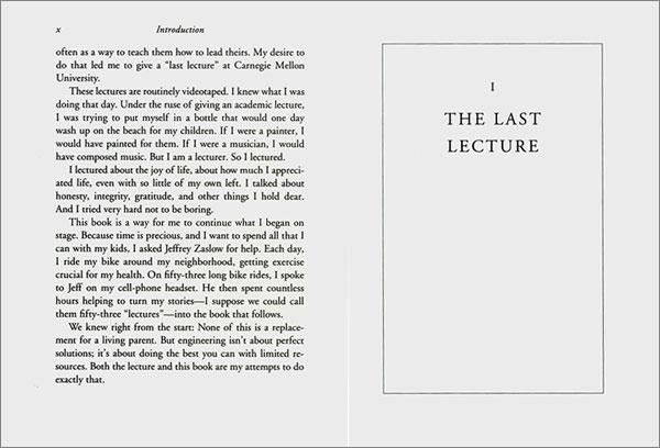 The Last Lecture