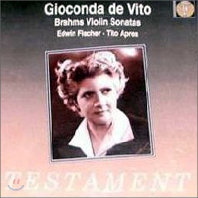 Gioconda de Vito 브람스: 바이올린 소나타 전곡집 (Brahms: Violin Sonatas Nos. 1-3)