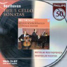 Mstislav Rostropovich, Sviatoslav Richter - Beethoven : The 5 Cello Sonatas (2CD/수입/4646772)