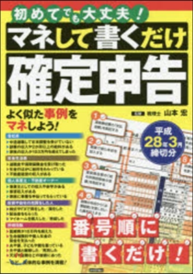 確定申告 平成28年3月締切分