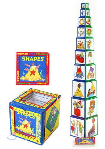 Shapes Building Blocks &amp; Board Book Set