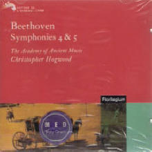 Christopher Hogwood - Beethoven : Symphony No4&5 (미개봉/dd3359)