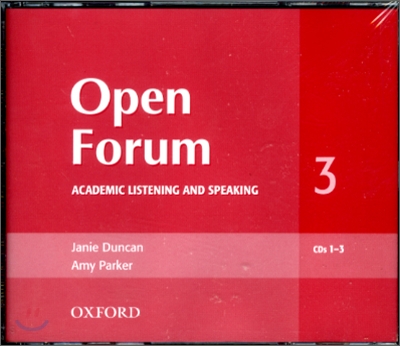 Open Forum 3 :  Academic Listening and Speaking : CD